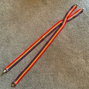 Vintage Rainbow Unisex Adjustable Suspenders